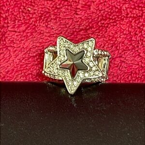 🏝️ 3 for $5💗. New Paparazzi Ring One Nation Under Sparkle -  Silver Star